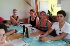 2015.07 Abschlussabendessen mit den Leitern | 2015-07 Tscheina da finiziun cun las menadras ed il menaders